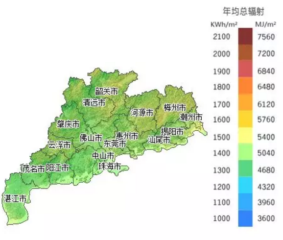 广东省除粤北山区外,大部分地区为南亚热带和热带季风气候类型,属于